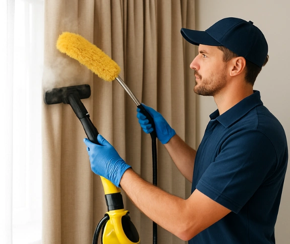 Trusted residential curtain cleaning technician Matty Curtain Cleaning curlewis-vic QLD