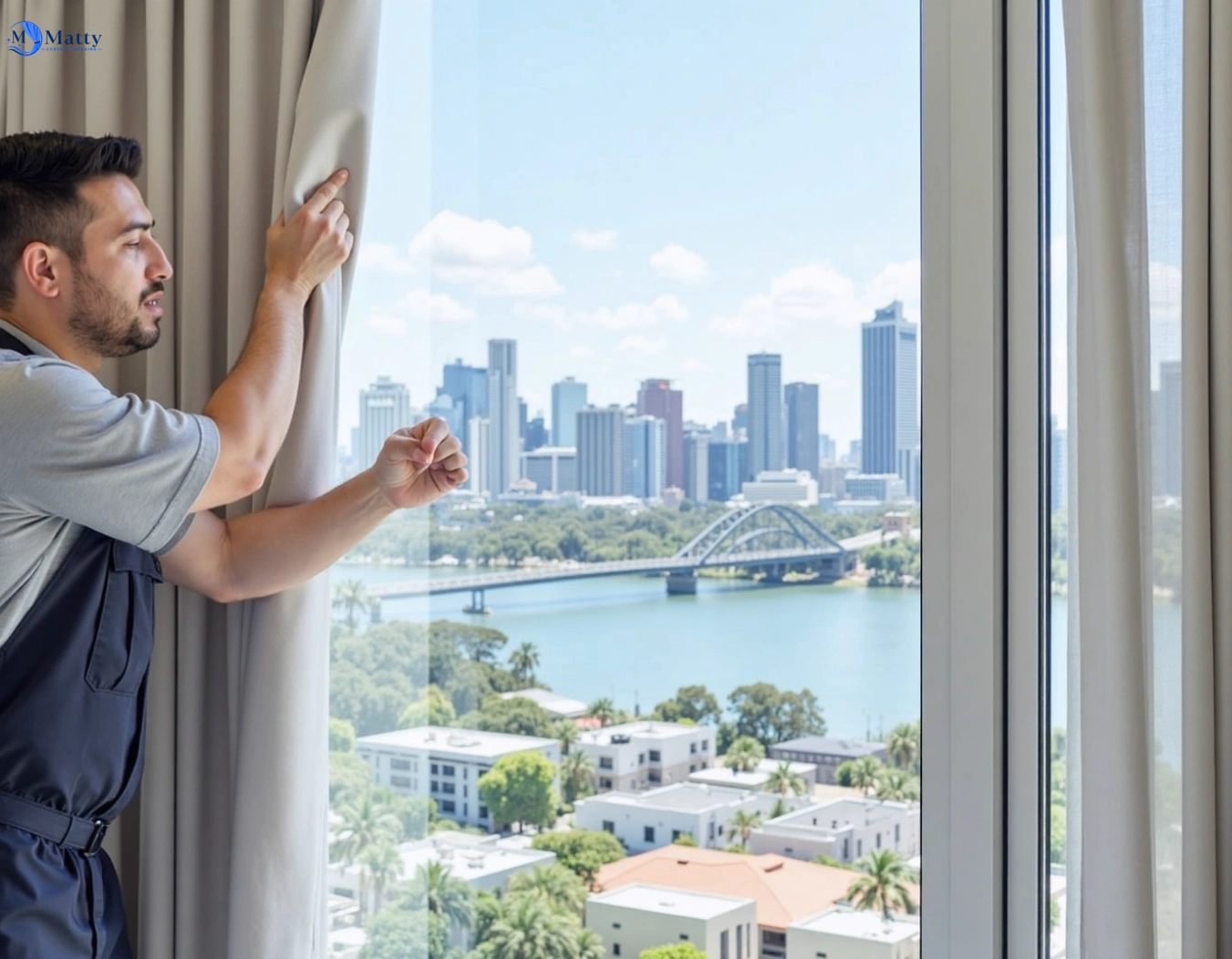 Professional curtain steam cleaning service curlewis-vic QLD by Matty Curtain Cleaning